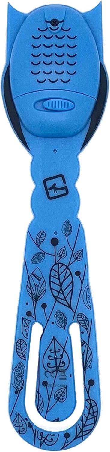 Gifts for Readers & Writers Book Light for Kids, Clip On Reading Light for Bed, 2in1 Flexilight Pals & Bookmark, Small & Lightweight with a Soft Glow, 2 Batteries Included, Owl