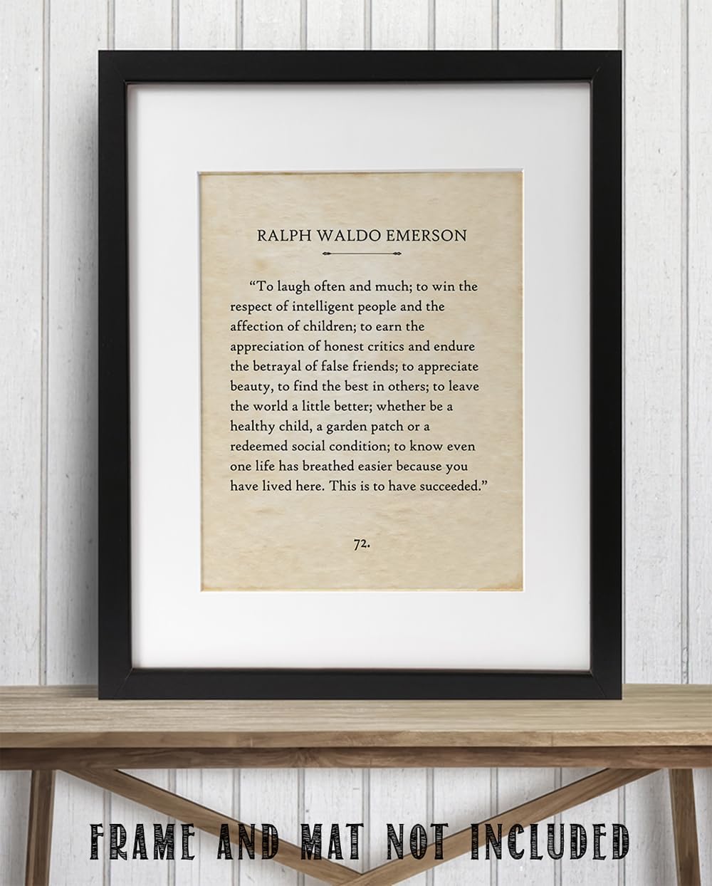 Inspirational Quote Vintage Book Page Style Wall Art Motivational Typography Print for Home Office Study Classroom Library Reading Nook Literary Decor Positive Daily Reminder 11x14 Unframed Poster
