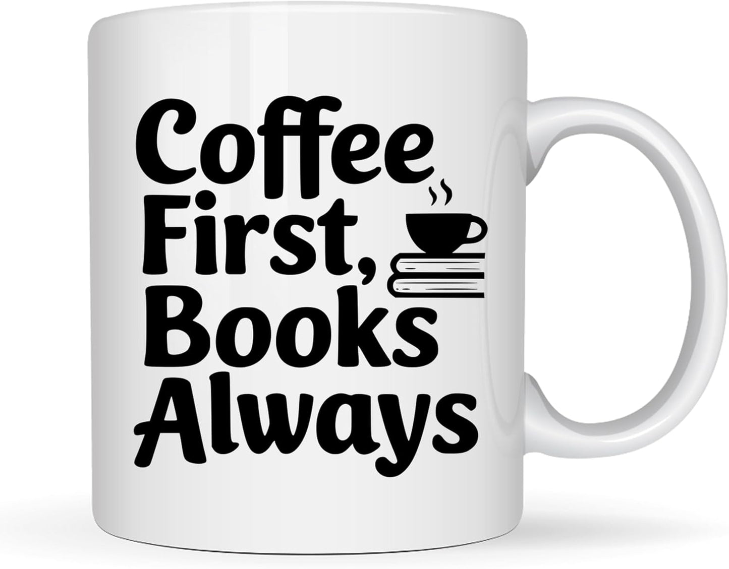 Book Lovers Coffee Mug 11oz White -Coffee Books - Gift for Book Club Bookworm Bookish Reading Nerdy Avid Readers Women