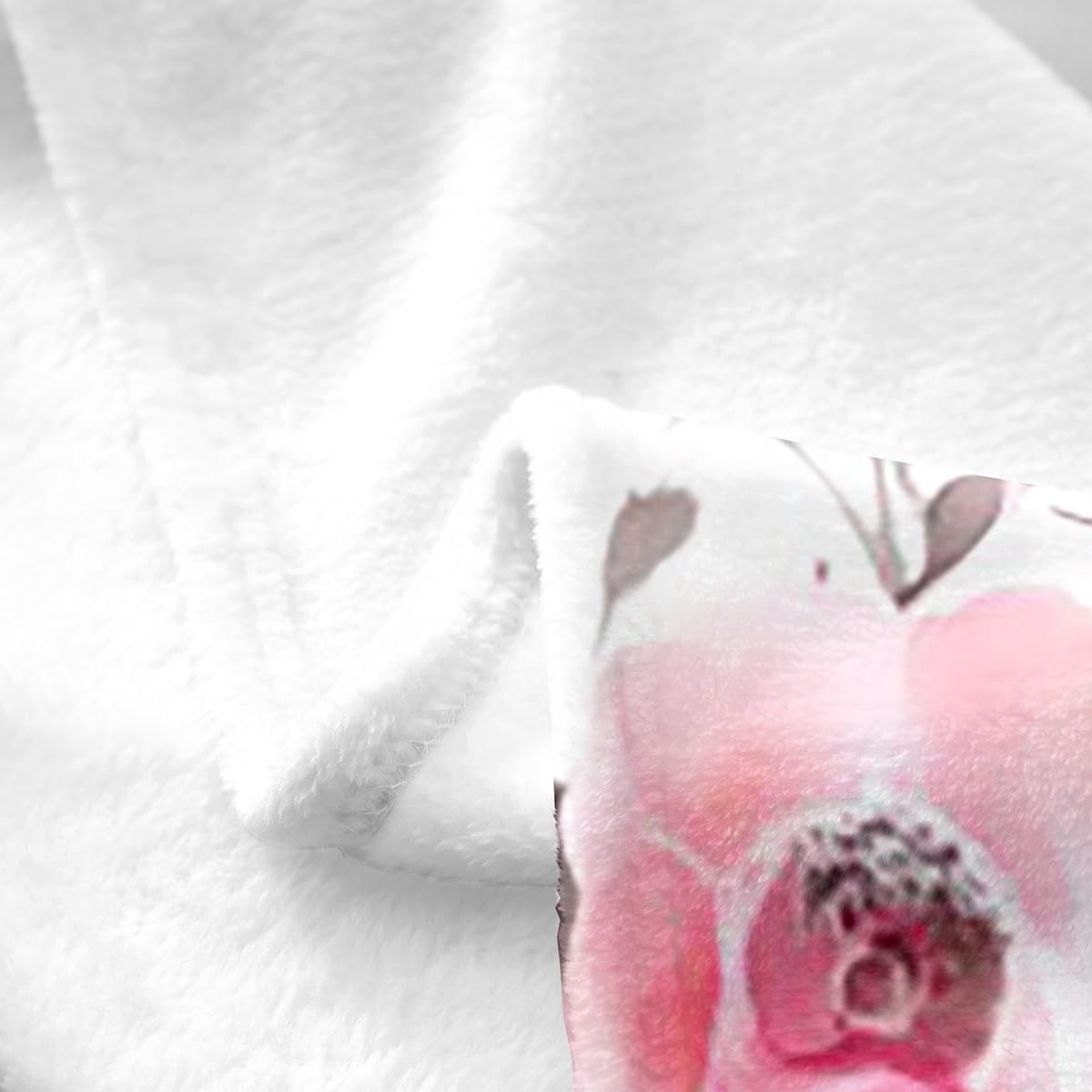 Girly Ballet Blanket for Girls - Kids Ballet Theme Decoration Throw Blanket with Cute Little Dancers Fleece Ballerina Design Fuzzy Pink Rose Print Sherpa Modern Trendy 50"X60"