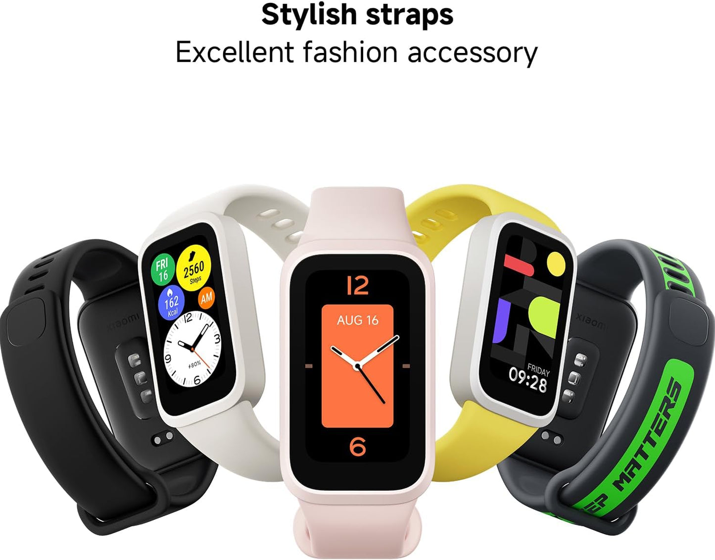 XIAOMI Smart Band 9 Active Global Version, 1.47'' 60Hz Display, 18-Day Battery, 5ATM Waterproof Fitness Tracker with All-Day Health Monitor, 50 Sports Modes (Black)