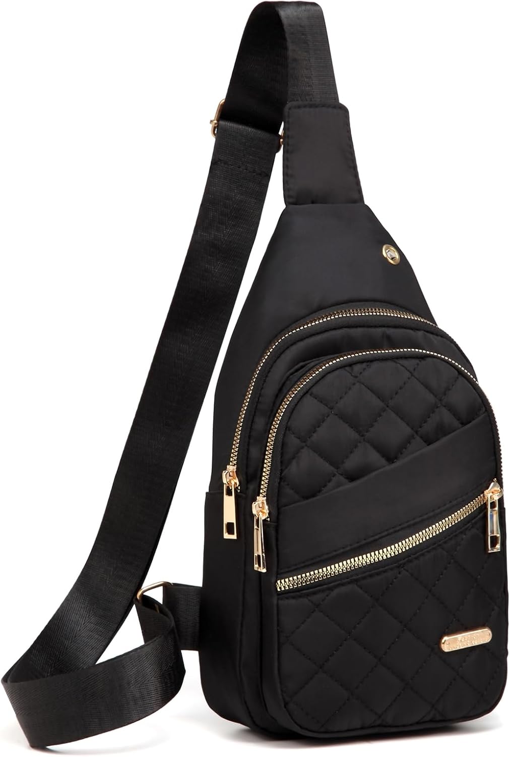 Small Sling Backpack for Women, Chest Bag Daypack Crossbody for Travel Sport Running Hiking Black