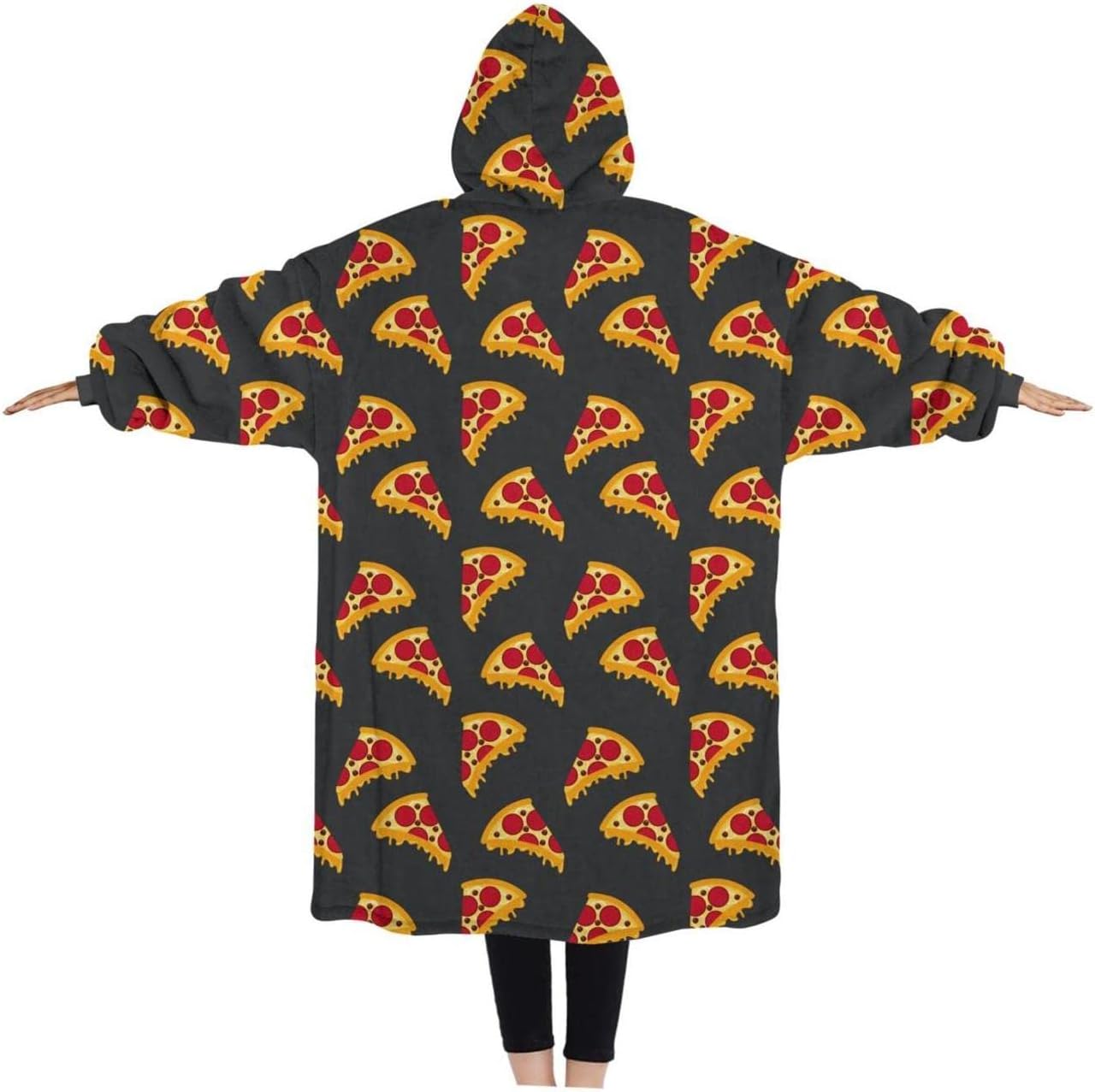 Wearable Oversized Blanket,Sherpa Blanket Hoodie with Super Pockets,Super Warm Fuzzy Pullover for Women & Men
