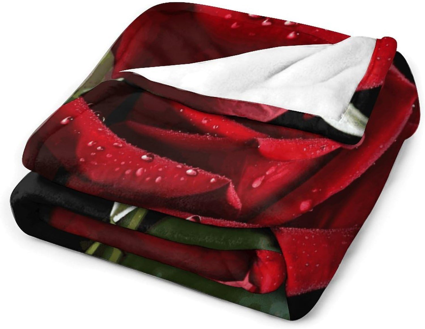 Red Rose Black Background2 Blanket Super Soft Lightweight Throw Blanket Cute Cozy Warm Bed Blanket Decorative Fuzzy Blanket All-Season Home Decor Gift for Sofa Couch Living Room 60"*80"（150 * 200cm）