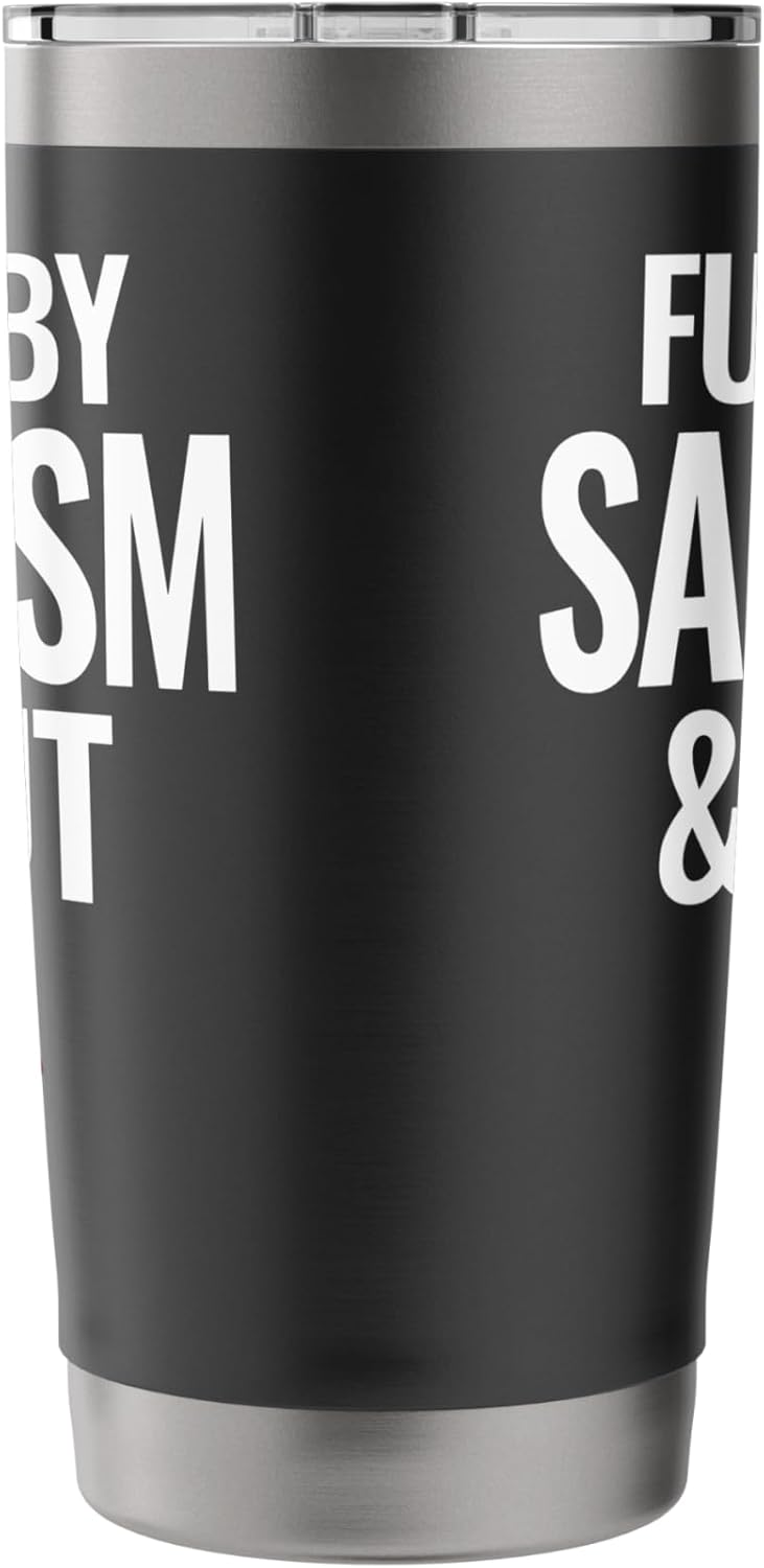 Fueled By Sarcasm And Smut Dark Romance Reading Book Lovers Stainless Steel Insulated Tumbler