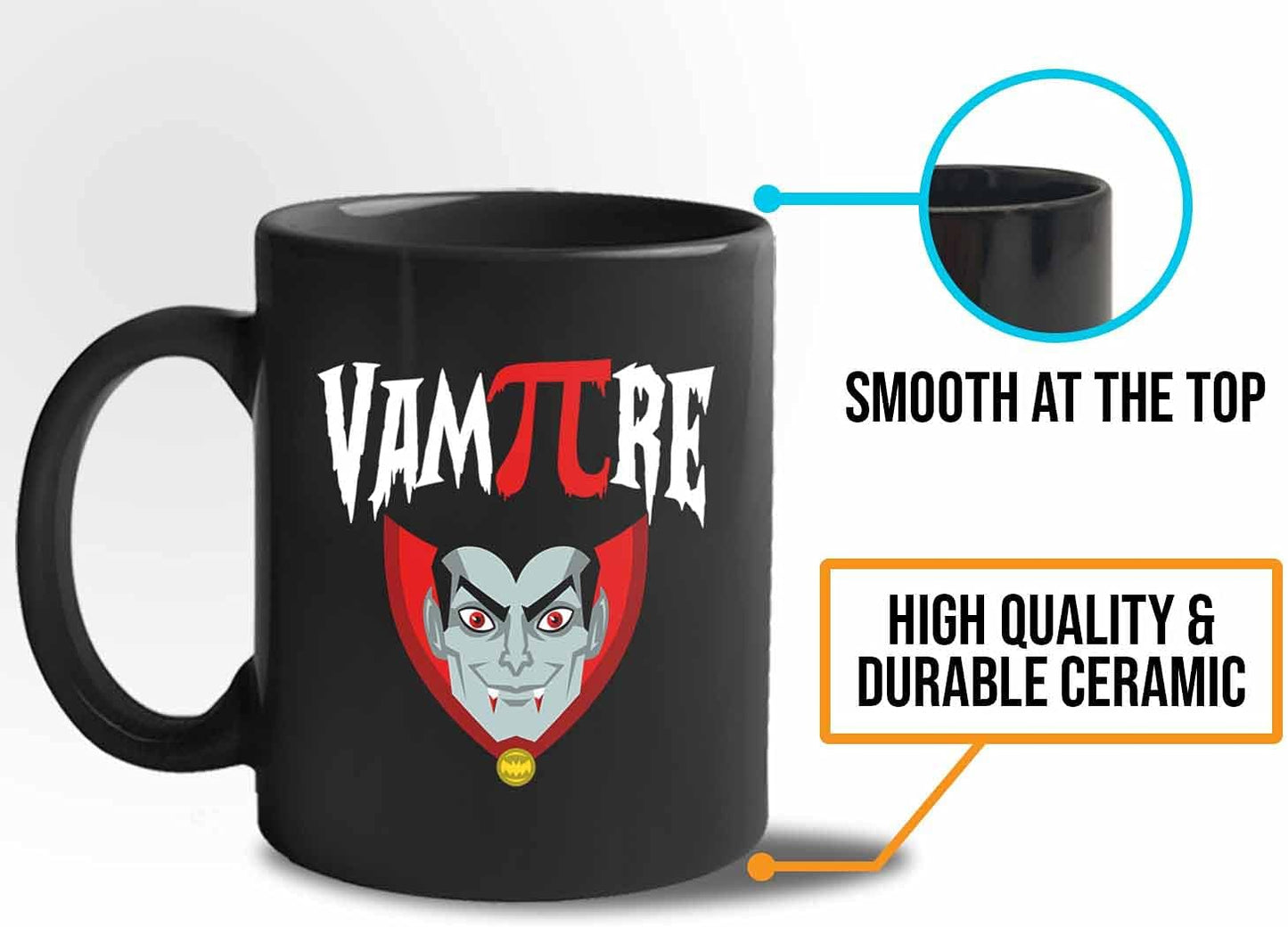 Bubble Hugs Math VamPIre Mug Black 11 Oz - Funny Reading Book Lovers Literary librarian Halloween Reader - Hellowin, October, Costume, Cospla Horror, Ancient, Festival, Holida Decoration Ideas,
