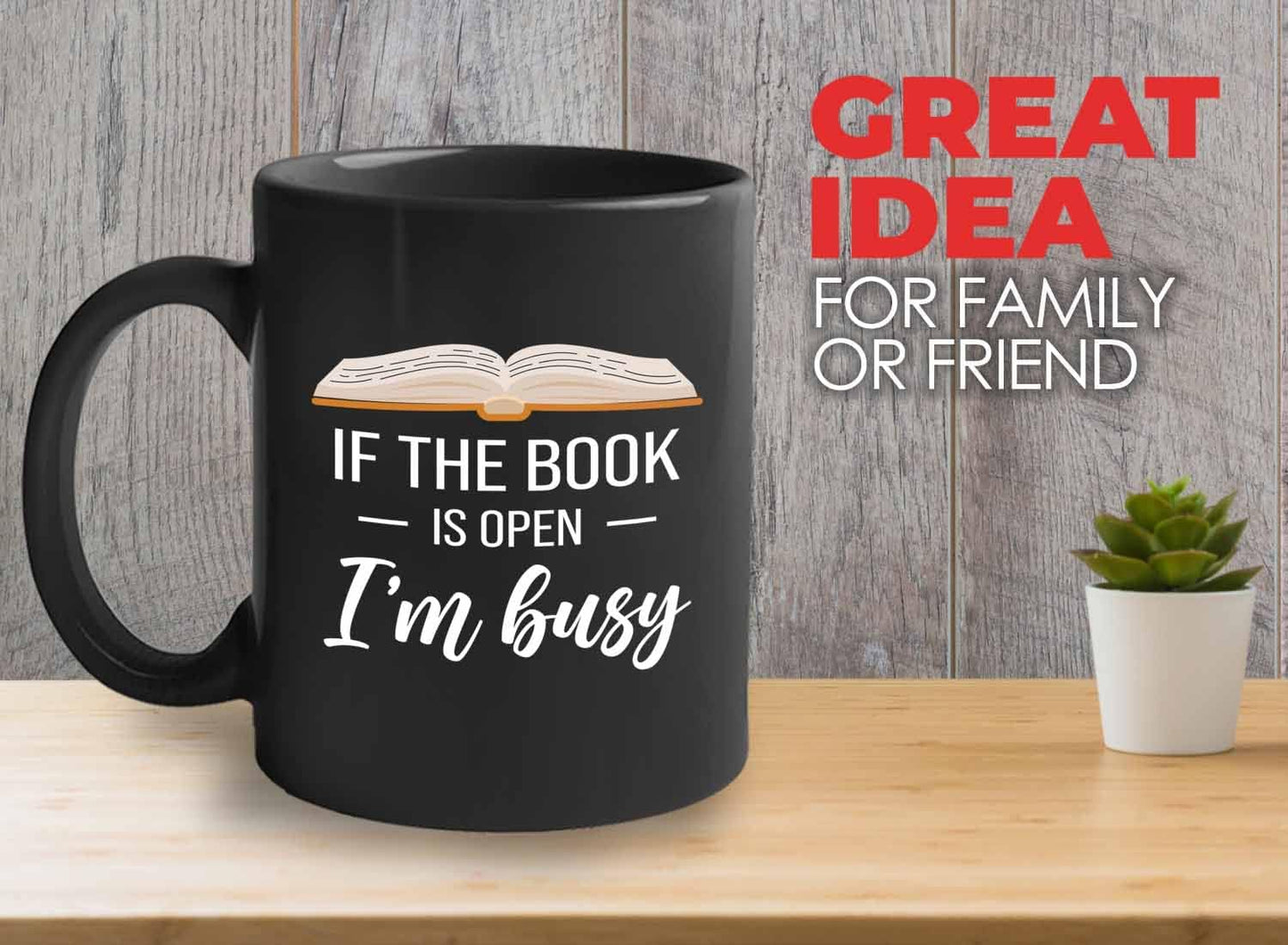 Bubble Hugs Book lovers Coffee Mug 11oz Black - If Book Open - Author Writer Library Library Editor Introvert Lovers Cat Chill Relax Bookworm Reading