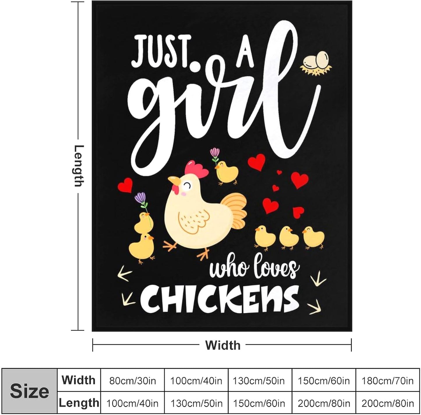 Chicken Blanket Flannel Soft Cute Rooster Throw Blanket Animal Chickens Gifts Decor for Girls 50"x40"