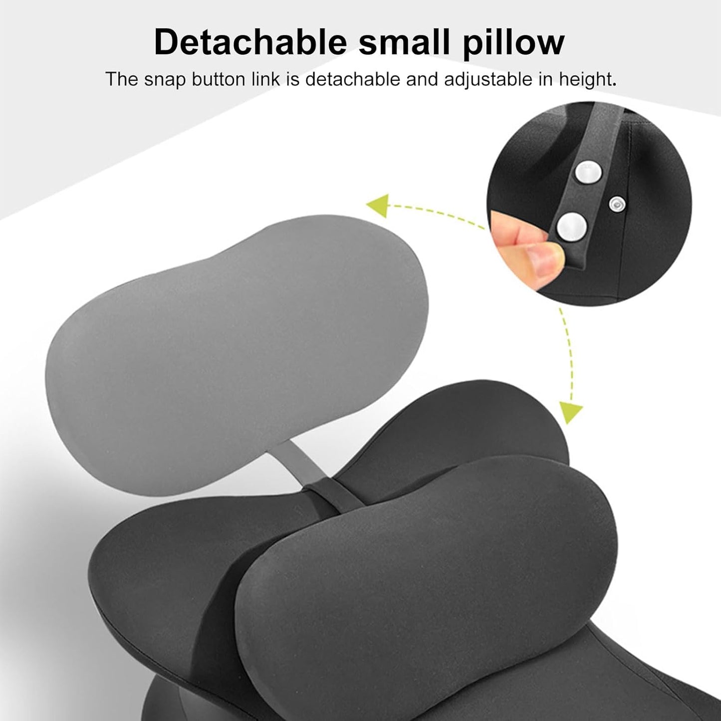 Ergonomic Contoured Support Pillow for Couples - Multi-Functional Memory Foam Cushion with 27° Angle Design, Back Support & Lounger Use