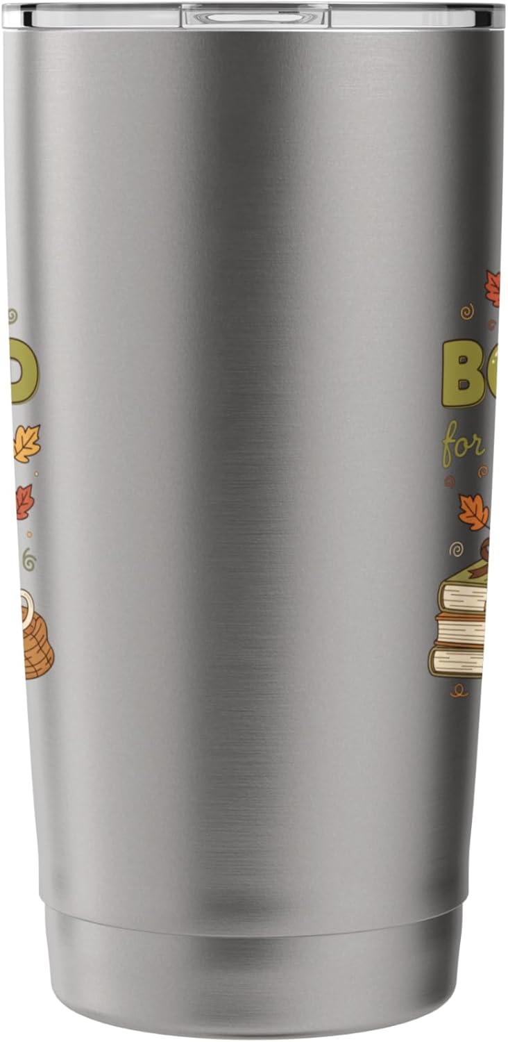 All Booked For Fall Reading Pumpkin Coffee Cozy Autumn Stainless Steel Insulated Tumbler