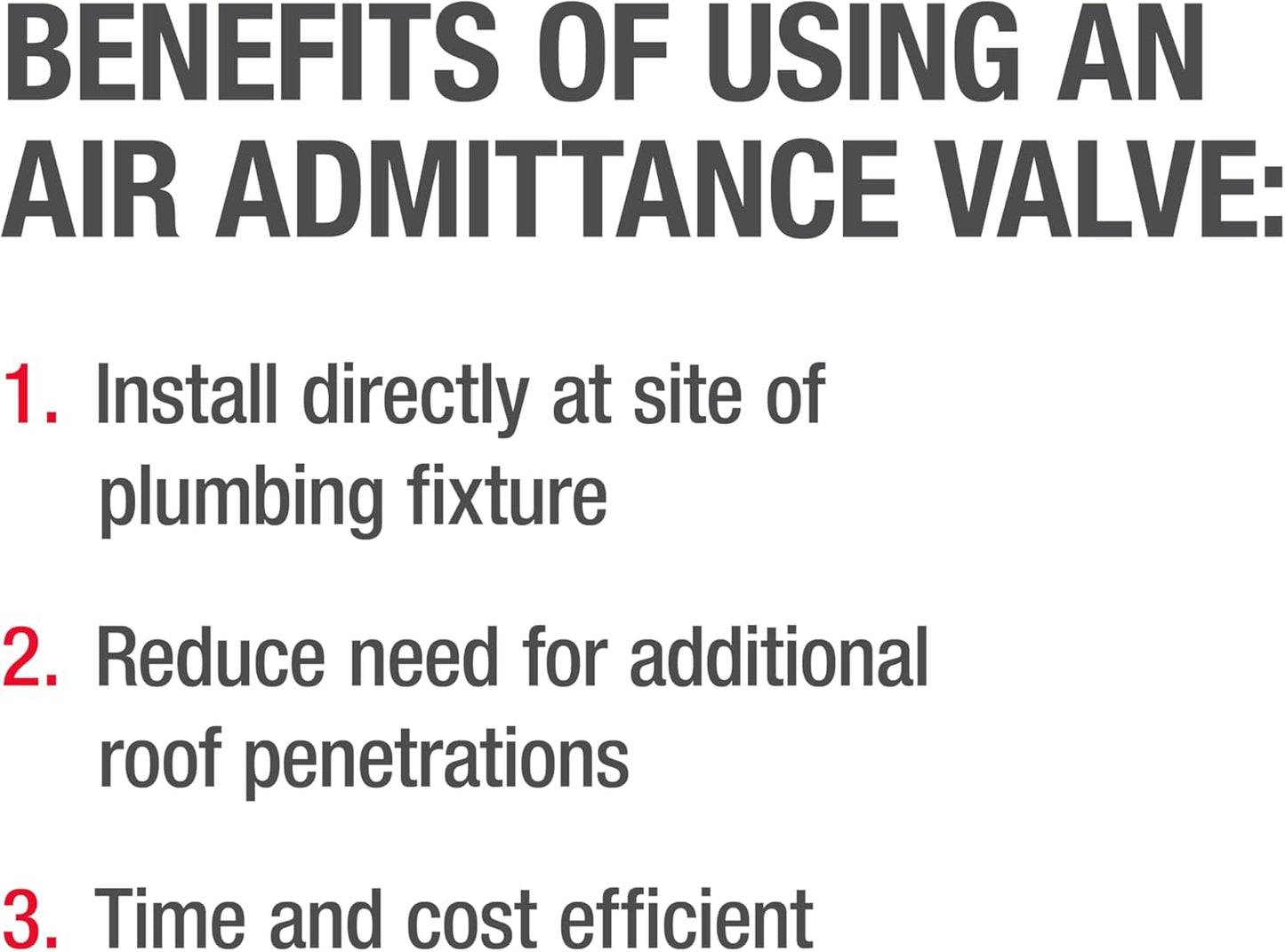 Oatey Sure-Vent 1-1/2 in.–2 in. 160 Branch, 24 Stack DFU Air Admittance Valve with White PVC Sch. 40 Adapter