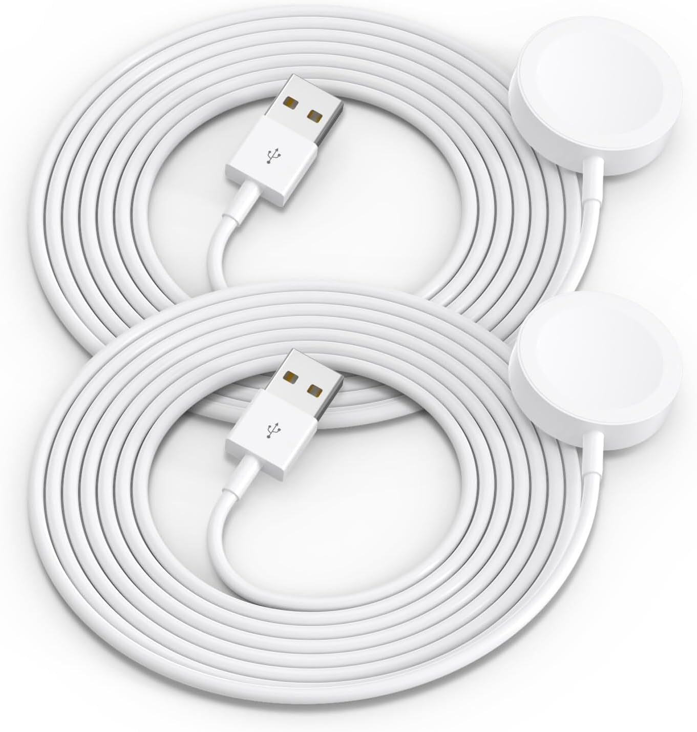 2Pack Upgraded for Apple Watch Charger USB Magnetic Wireless Fast iWatch Charger Portable Compatible with iWatch Ultra/Series 11/10/9/8/7/6/SE/SE2/5/4/3/2/1-[3.3FT]
