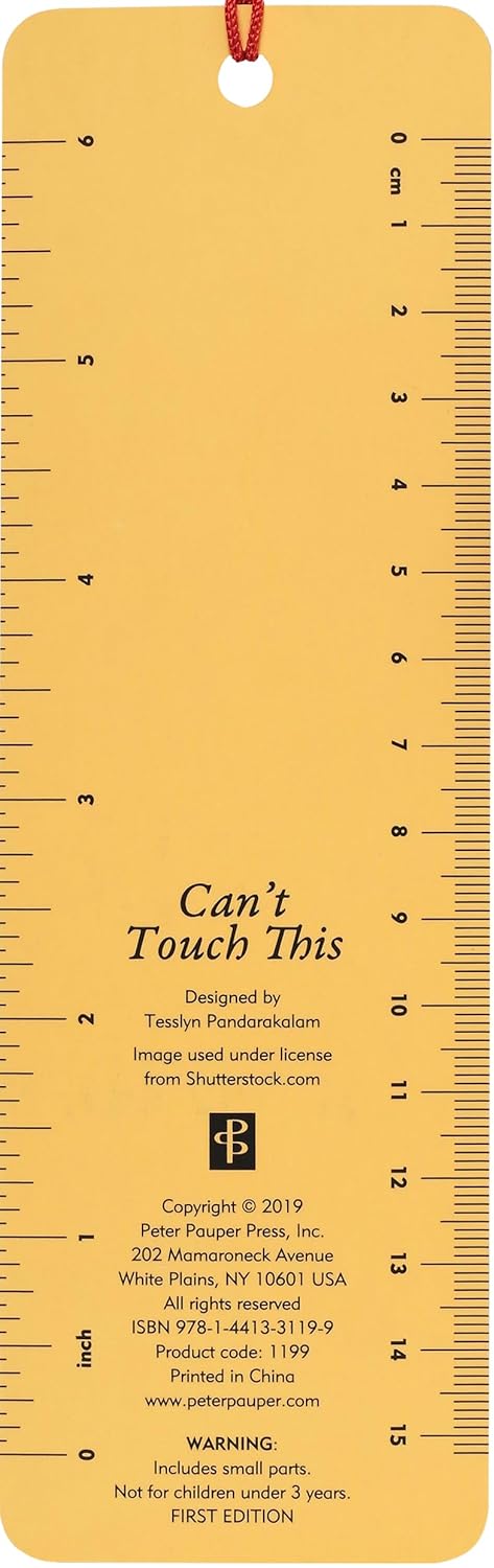 Can't Touch This Beaded Bookmark