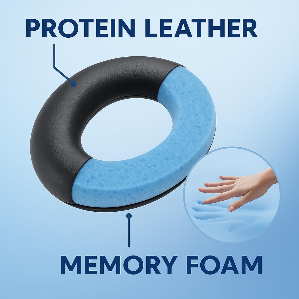Noise-canceling Bose Earpads Replacement for Bose QC15 25 35&35II-Restore Canceling Noise-Block Noise as Original During Commute- Sweatproof & Secure Fit-Soft Memory Foam-Easy Install-Black