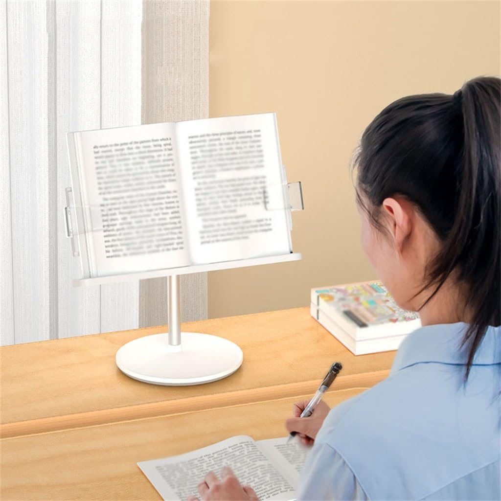 Book Clip Reading Frame Home Desktop Metal Office Adjustable Flat Plate Bracket