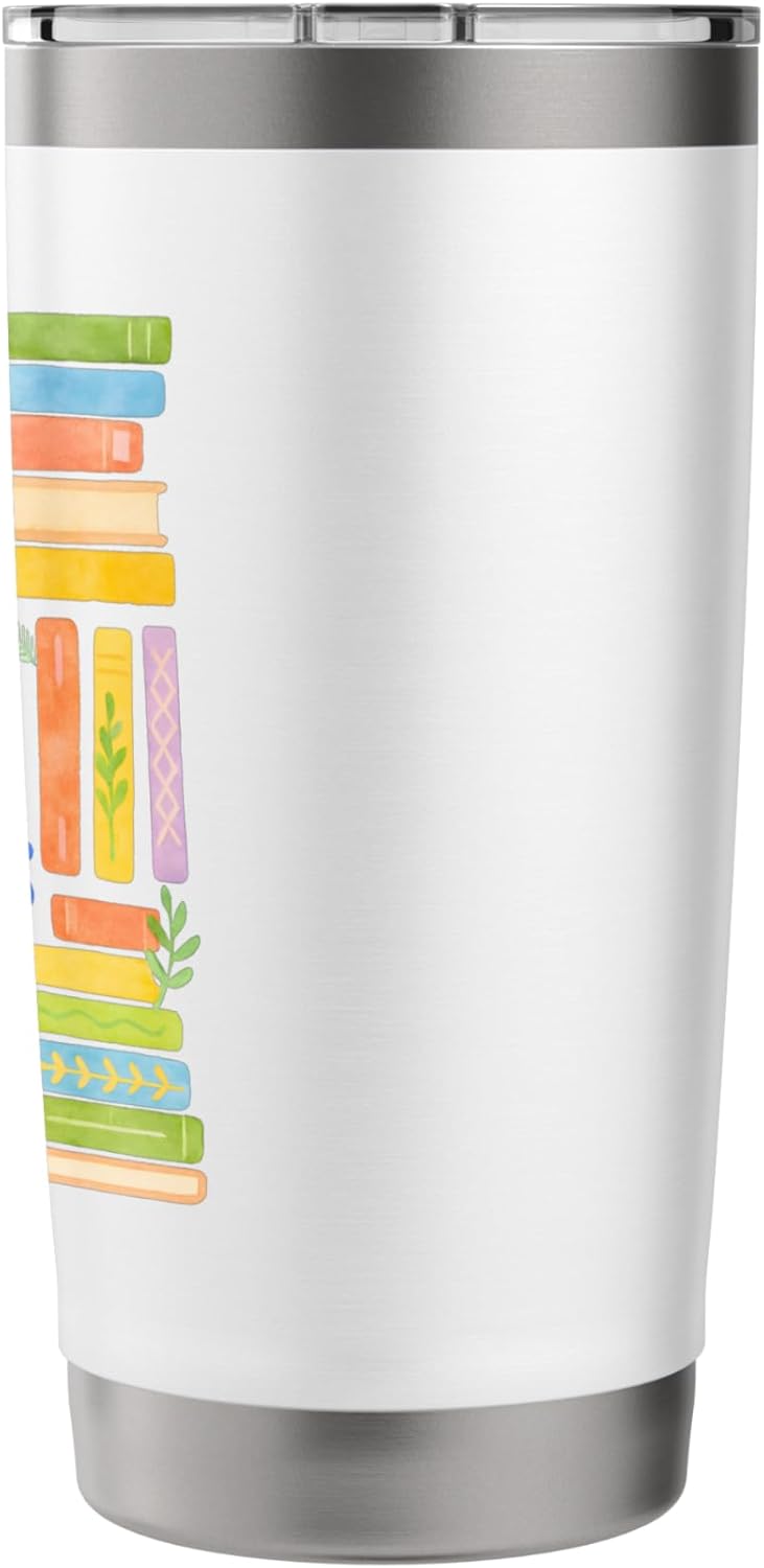 Read More Books | Colorful Watercolor Reader Design Stainless Steel Insulated Tumbler