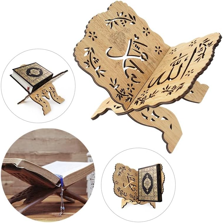 Book Shelf Bible Reading Holder Stand Bookshelf Home Desk Decor Display Rack(D)