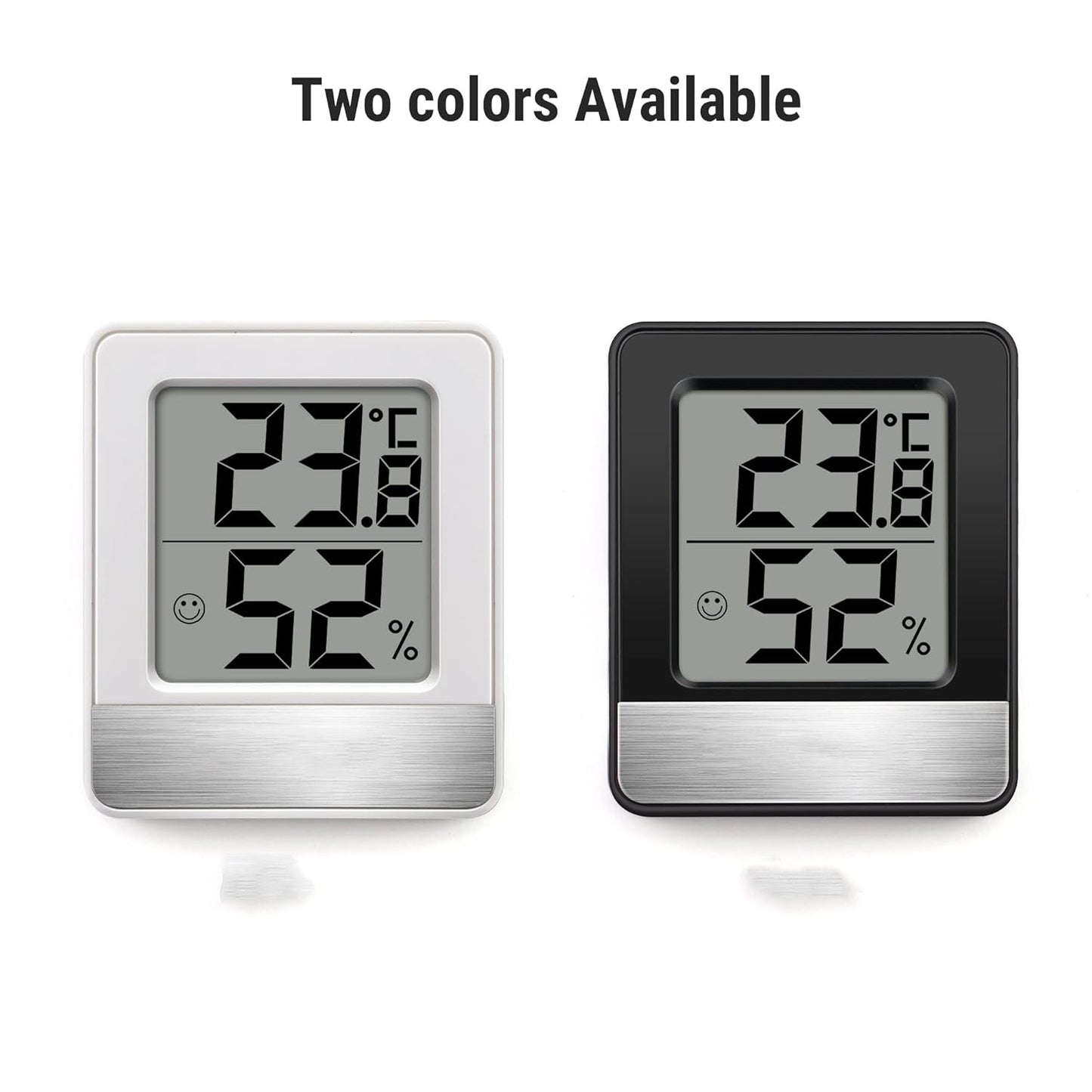Mini Size Digital Indoor Household Weather Station Thermometer Hygrometer with Two Colors(D)