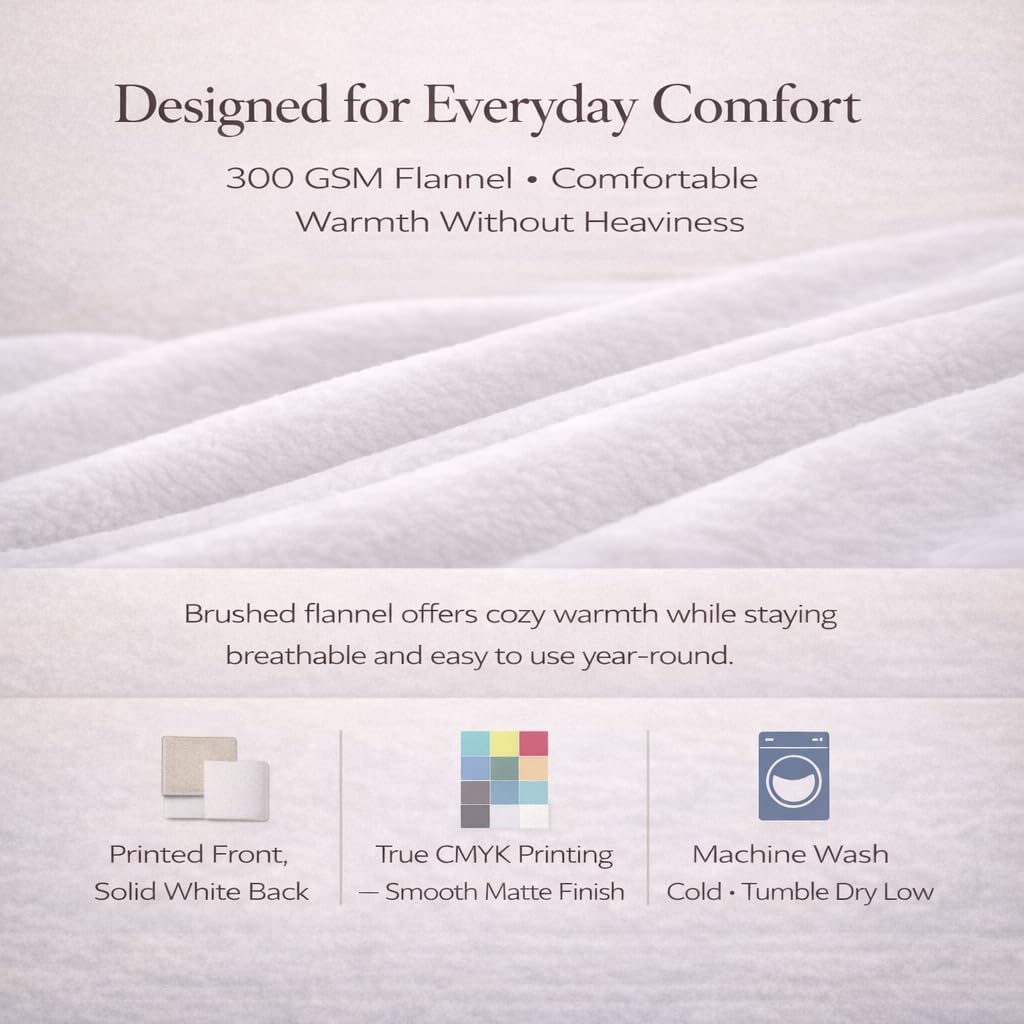Decorative Accent Throw Blanket for Couch Sofa Bed 50x60 – Soft Flannel Blanket for Bedroom Living Room Floral Watercolor Flowers Pattern Aesthetic Pastel Tones Pretty Design Print