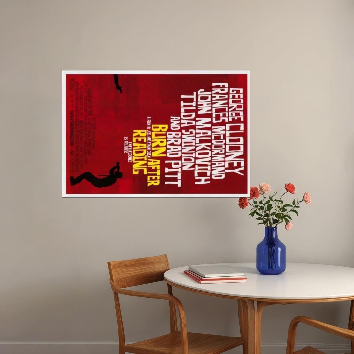 Besh Burn After Reading Movie 2008 Wall Art Print Movie Night Room Decor 18x24 Poster