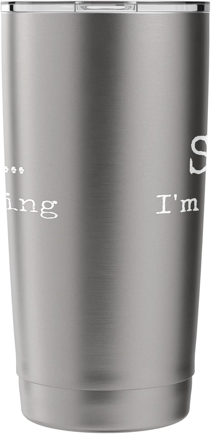 Bookish Shhh... I'm Reading Humorous Saying Stainless Steel Insulated Tumbler