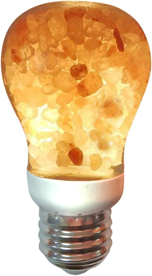 Himalayan Glow Himalayan Salt Light Bulb, Warm Amber Glow, Dimmable A19, Converts any Fixture to Salt Lamp, Nightlight , 1 Count, Pink