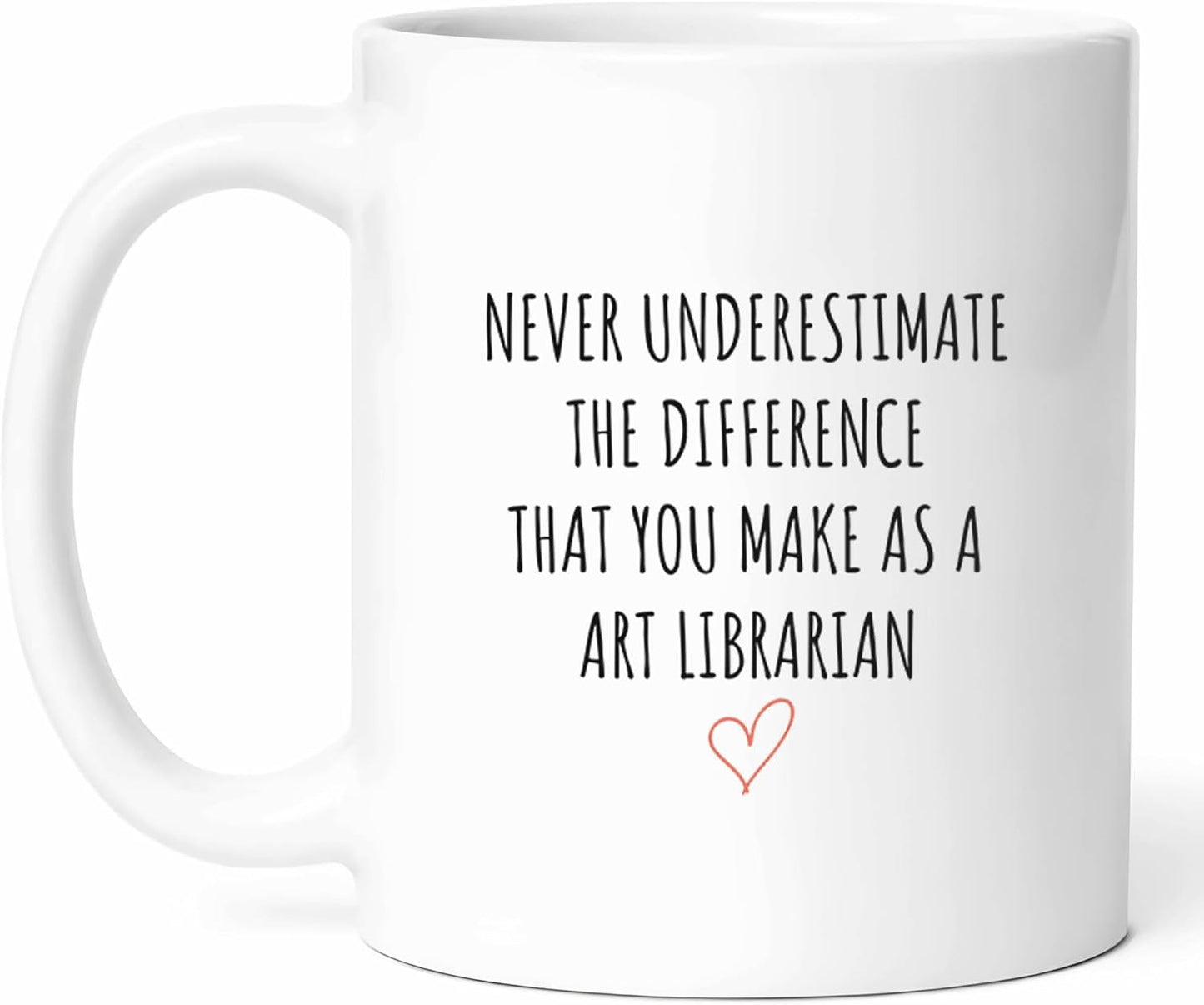 Art Librarian Appreciation Mug - Cultural Curator Coffee Cup - Library Funny Gift From Patrons - Book Lover Tea Mugs - Archive Cups - 11 Oz Ceramic Gifts For Librarians, Birthday, Him, Her, Christmas