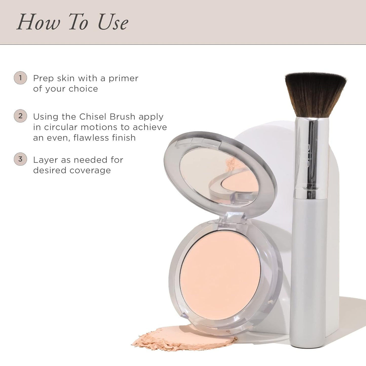 PÜR MINERALS 4-in-1 Pressed Mineral Makeup Powder Foundation with SPF 15 - Concealer & Finishing Compact Pressed Powder for Face - Buildable Medium to Full Coverage Foundation Powder