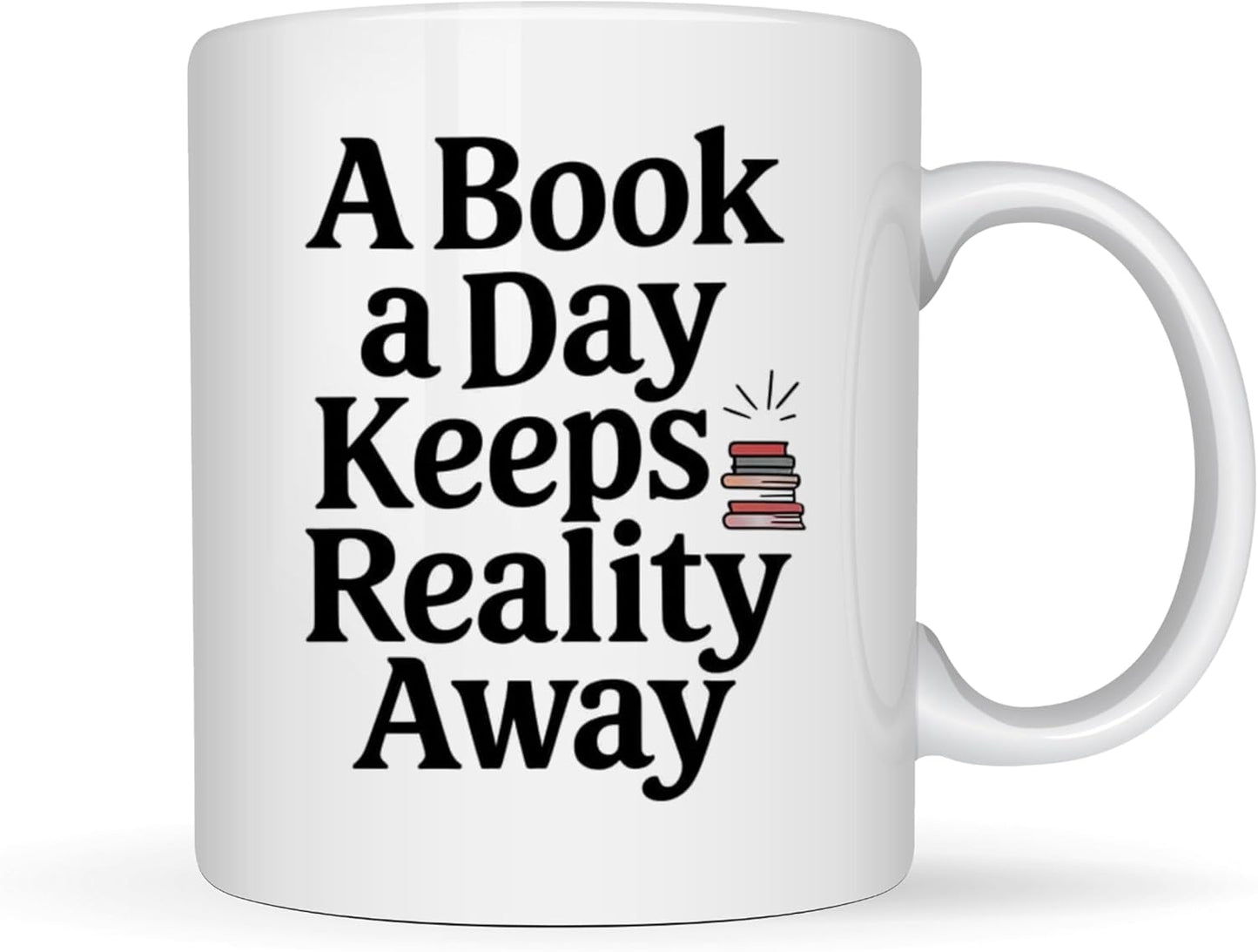 Book Lover Coffee Mug 11oz White - Book Day - Gift for Bookworm Reader Reading Lover Bookish Women