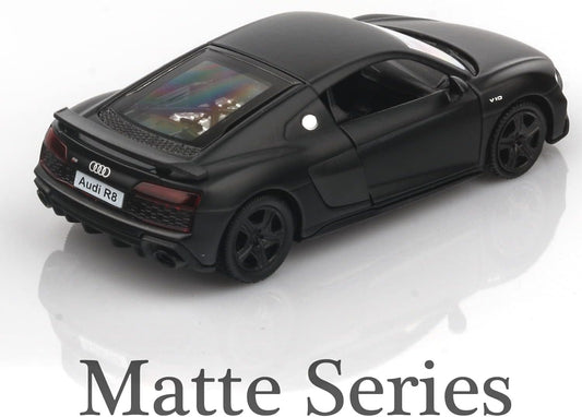 1/36 Scale Audi R8 Diecast Model Cars,Pull Back Vehicles Toy Cars,Cars Gifts for Boys Girls (Matte)
