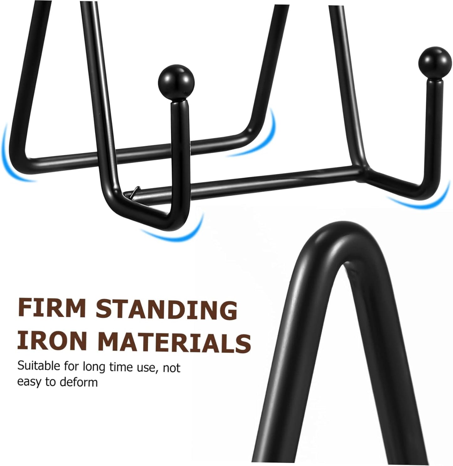 PRETYZOOM 4 Pcs Metal Plate Holder Display Stands for Dishes Photos Frames Books Sturdy Easel Design for Home Cafe Office Exhibition Use Matte Finish for Showcasing Decor