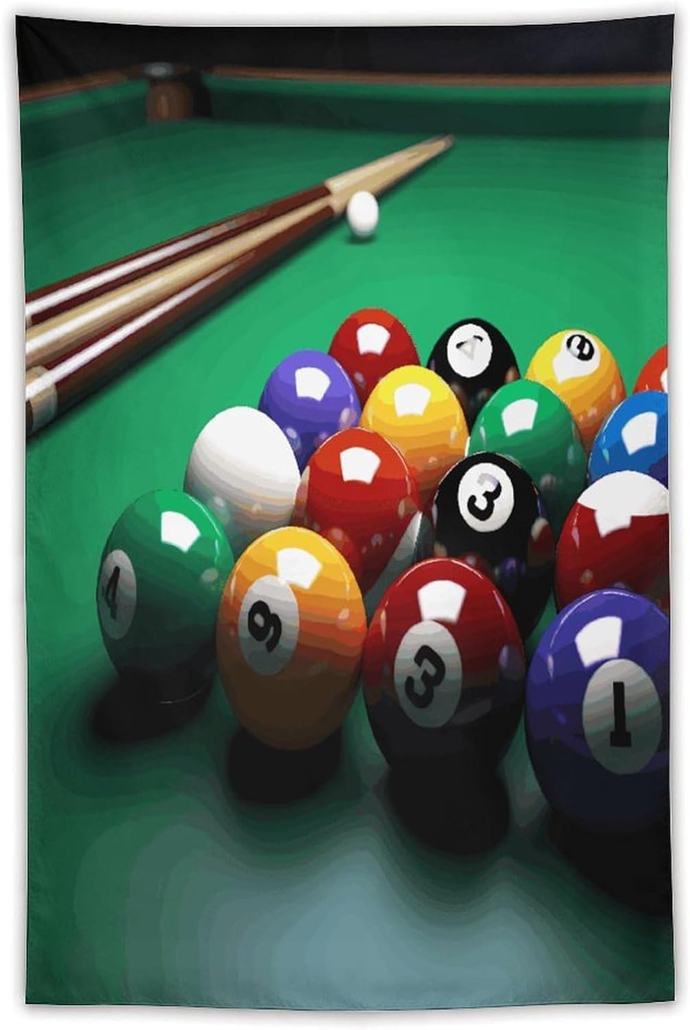 FodPand Billiards Tapestry Anti-fading Wall Tapestry with Installation Kit Backdrop Banner Multipurpose Aesthetic Tapestries Boho Wall Art Hanging Decorative Blanket 40"x60"