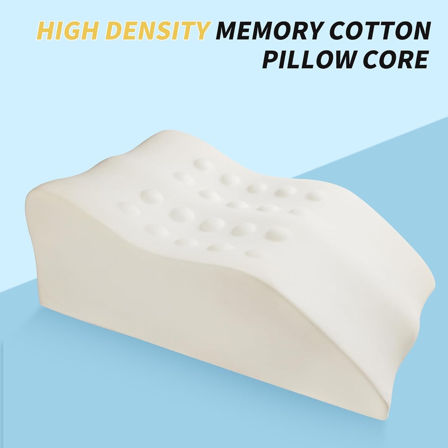Leg Elevation Pillow with Soft Memory Foam, Wedge Pillow for Reading, Rest, Surgery, Relieves Back, Swelling, Hip, Knee Pain and Improves Blood Circulation
