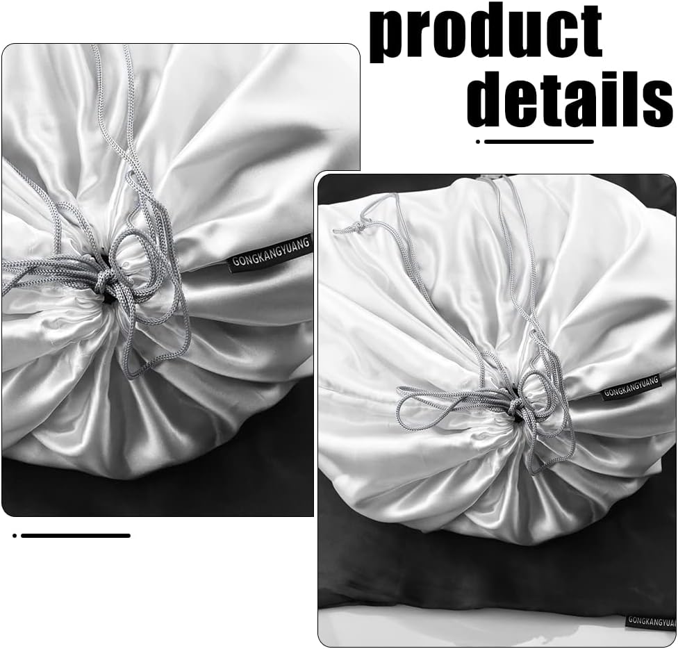 10 Pack Dust Bags for Purses and Handbags, Silk Dust Cover Storage Bag with Drawstring Travel Storage Pouch for Handbag Purse Shoes Boots (White, 23.6 × 19.6 in)