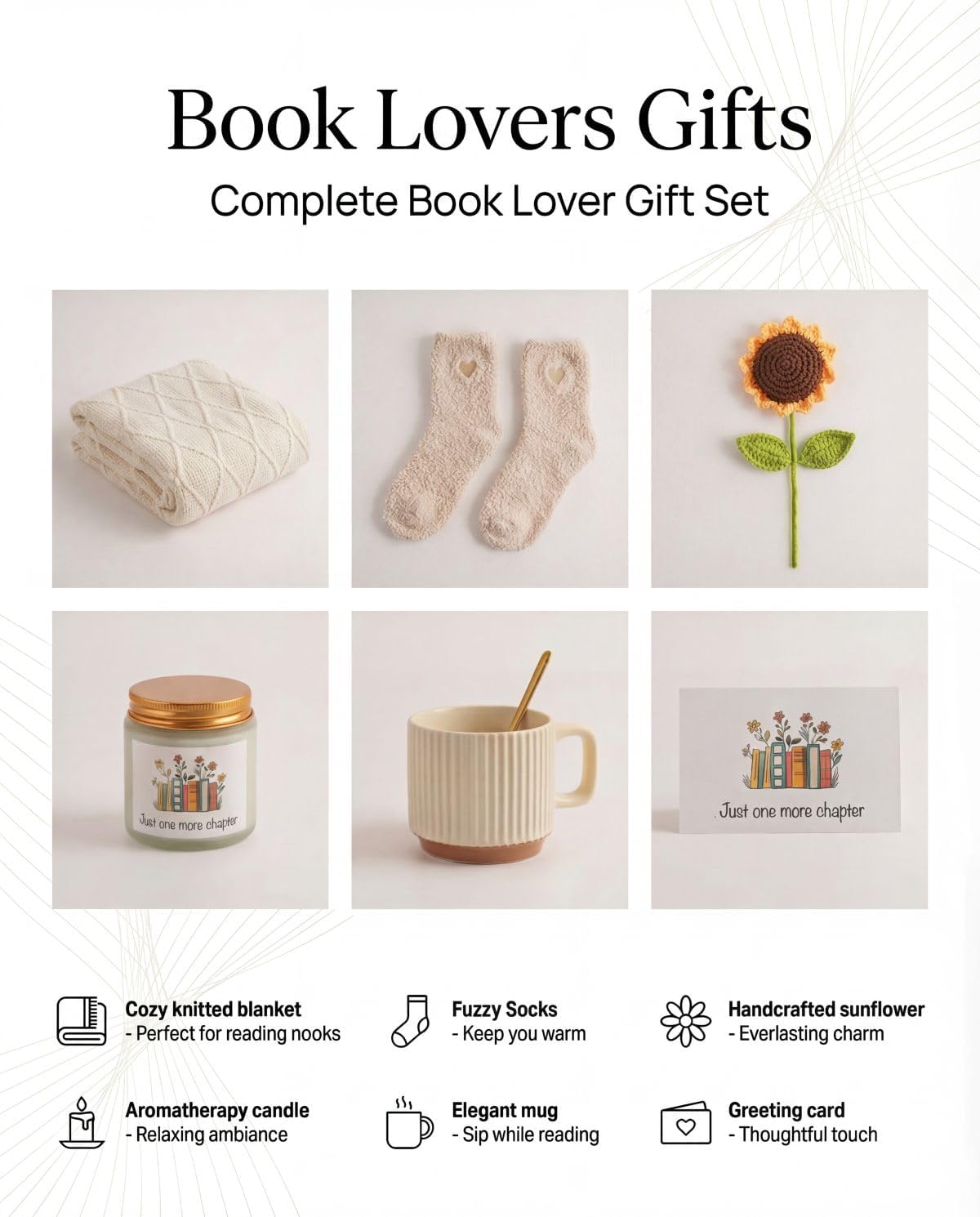 Book Lovers Gifts for Women, Book Club Reading Accessories Bookish Gifts for Books Reading Lovers Women Bookworm Christmas Birthday Gifts for Friends Librarians Teacher
