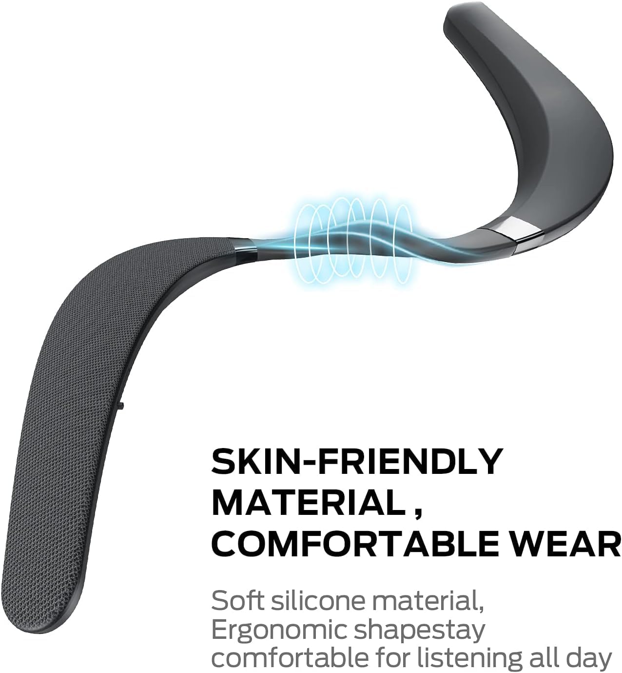 Monster Boomerang Neckband Bluetooth Speaker, Neck Speaker Bluetooth Wireless, 12H Playtime, True 3D Stereo Sound, Portable Soundwear, IPX7 Waterproof, for Home Sport Outdoor