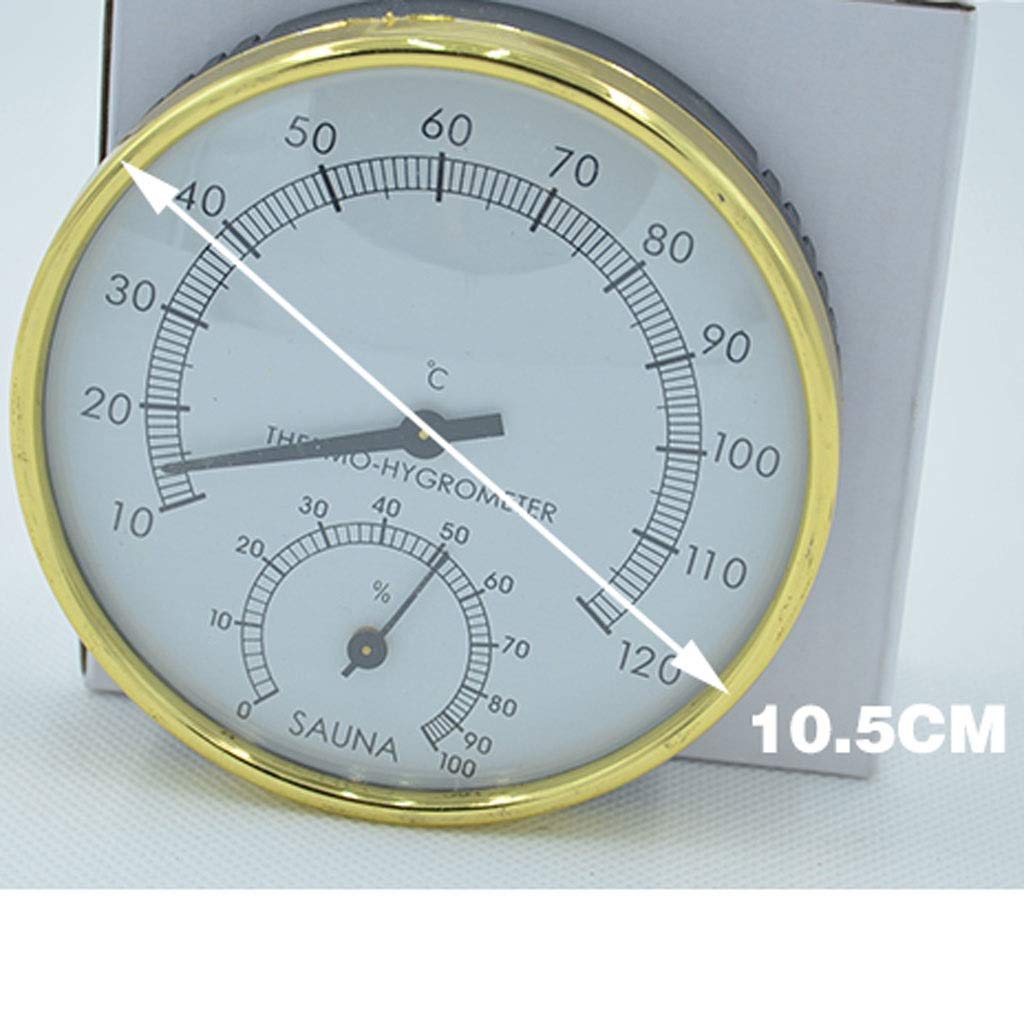 Sauna Hygrothermograph Thermometer Hygrometer Room Accessory for Houses Offices Workshops Schools Markets Warehouses