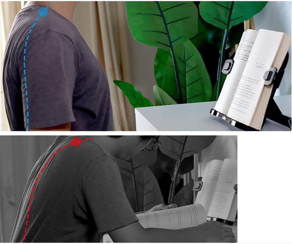 Reading Rack Reading Bracket Table Adult Student Book Clip by Stand File(Black-JoJo's Bizarre Adventure1)