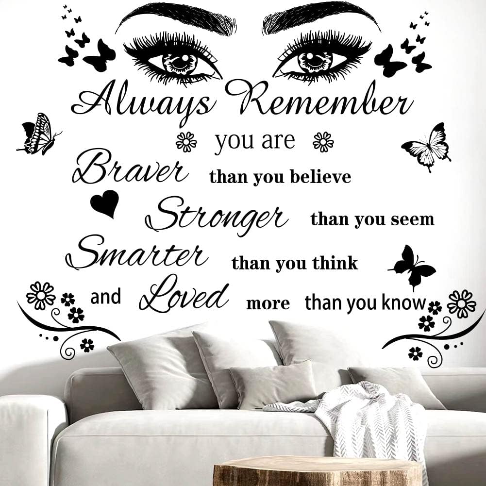 Vinyl Wall Stickers - Peel & Stick Motivational Quote Wall Decals for Bedroom, Living Room & Dining Room Home Decor