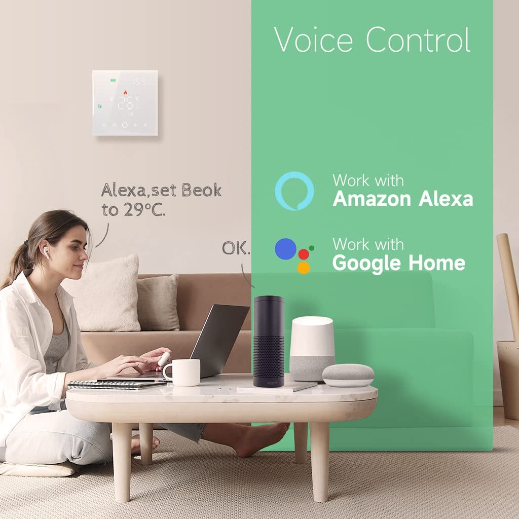 Tuya Smart Thermostat Gas Boiler Warm Floor Heating Home Temperature Controller Work