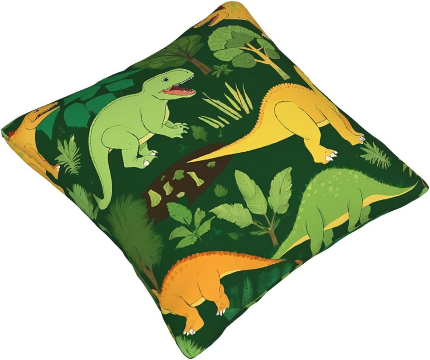 All-Season Square Pillow Covers 18"X18", Palm Leaf, Decorative Throw Pillow Covers for Sofa Bed Couch, Hidden Zipper Cushion Cover, Square Lumbar & Accent Pillowcases for Home Decor