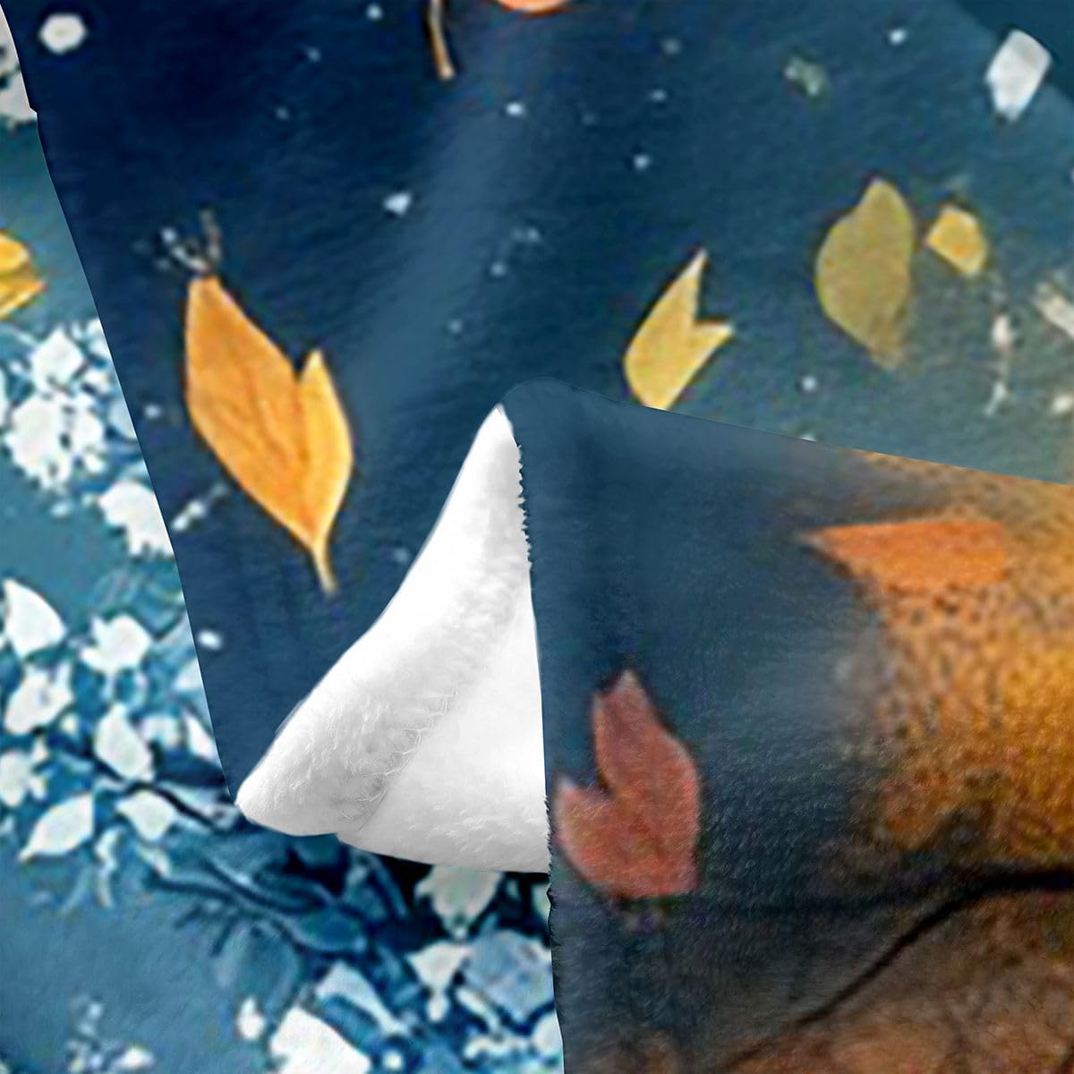 Manfei Life Tree Throw Blanket Lightweight Book Reading Lover Soft Cozy Fluffy for Bed Sofa Couch All Seasons Rustic Style Fall Leaves Bedroom Decor Plush 30"x40"Orange Blue