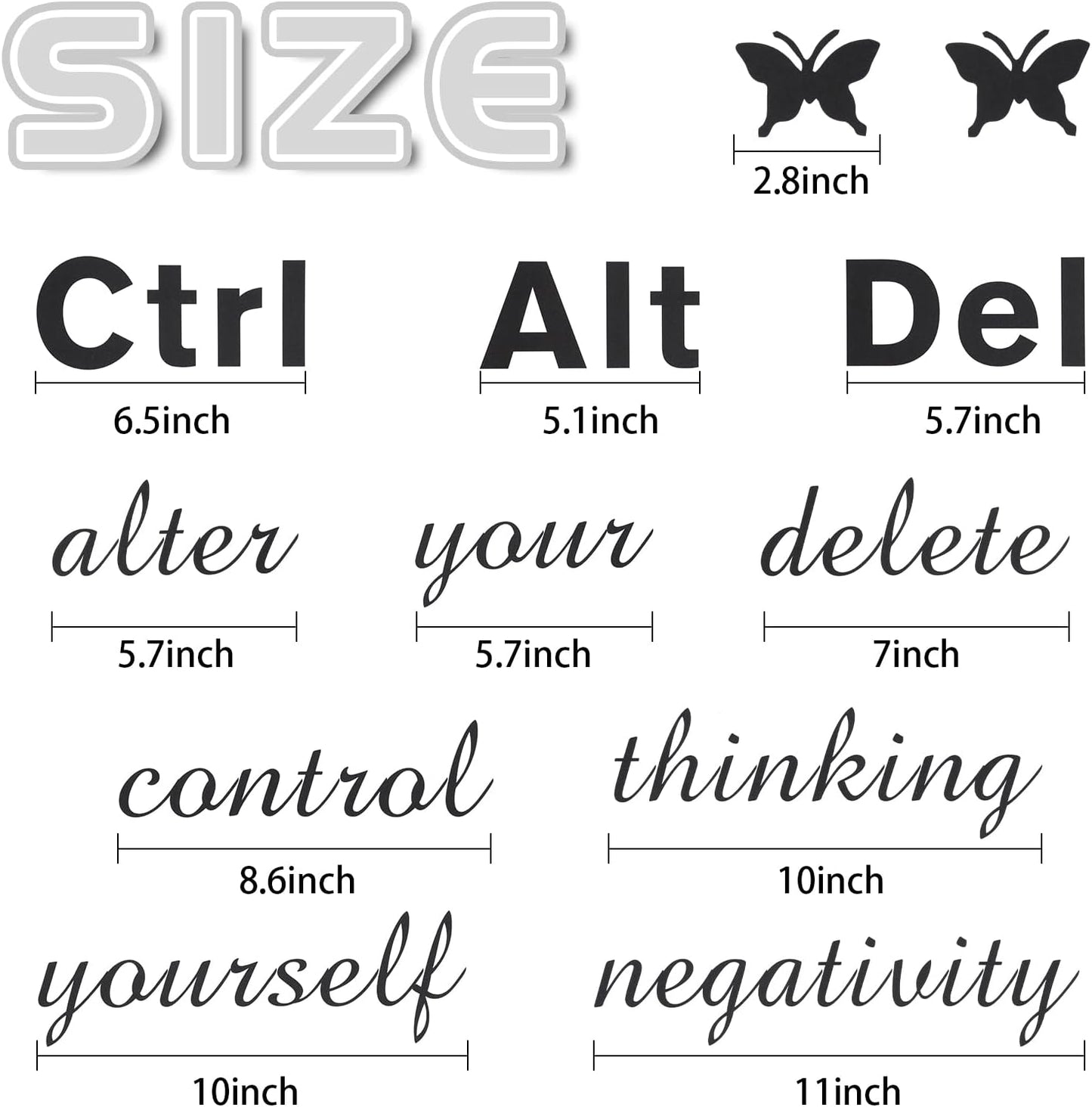 Chinco Inspirational Wall Sticker Quotes Motivational Wall Decals Vinyl Quotes Stickers Peel and Stick Positive Sayings Affirmation Art for Home Office Living Room Bedroom Decor