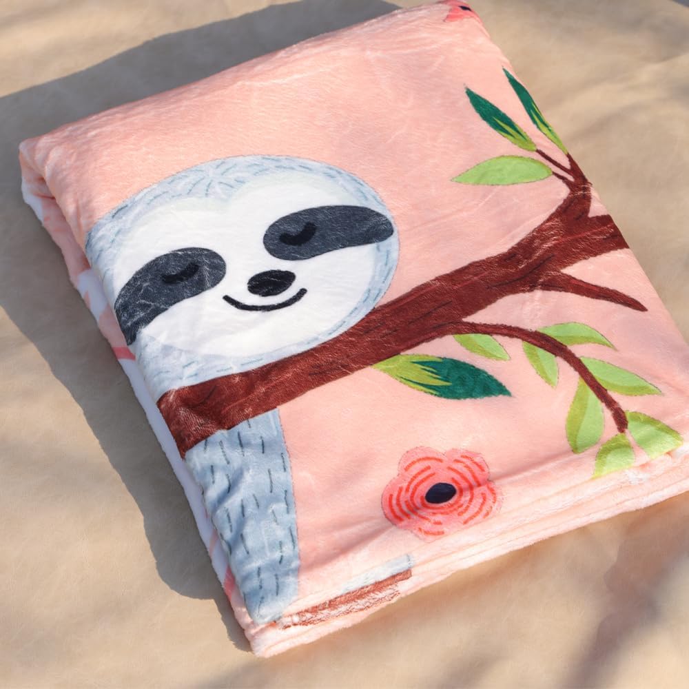 Funny Mom Birthday Gifts, Mom is Charging Sloth Blanket 60"x50", Present for Moms from Daguther Son, Moms Gifts for Mothers Day Christmas, Super Soft Throws Blanket for Mother