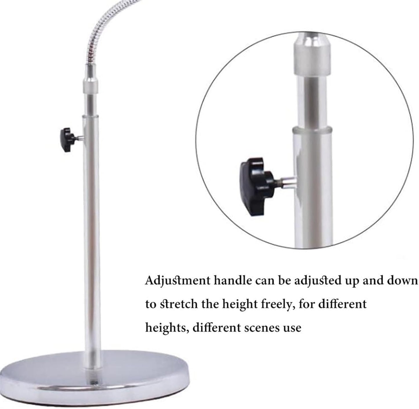 Floor Stand Book Holder for Reading, Cookbook Holder Stand for Kitchen, Reading Rack Adjustable Height and Angle, Laptop Stand for Desk, Bed, Couch, Office (White) (White)
