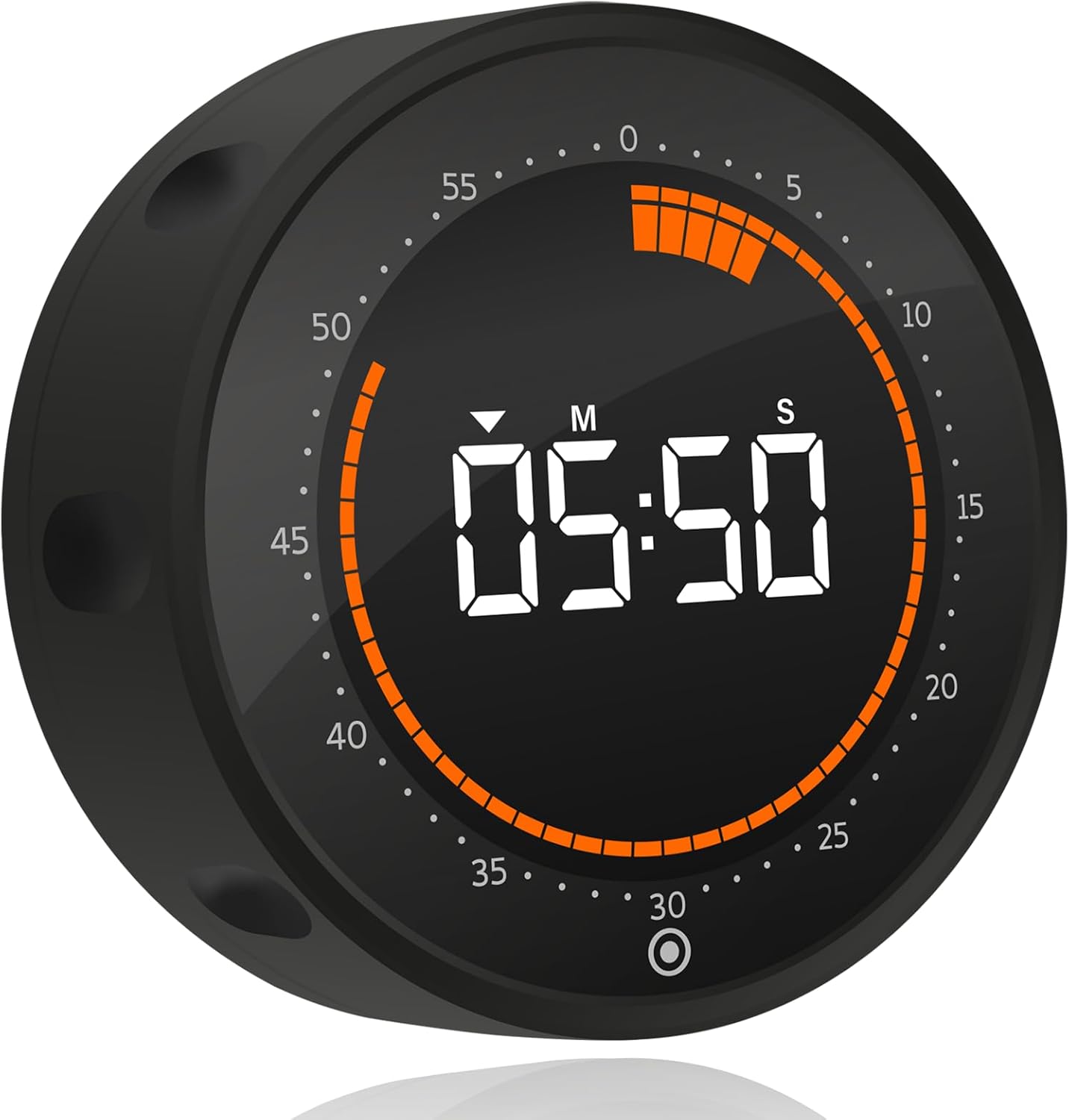 Visual Digital Timer - 60 Min Countdown & Count Up, Large LED Screen with Red Visual Disc, Magnetic Silent Timer for Kids, Seniors, Classroom, Kitchen Cooking, ADHD & Autism Productivity Tool