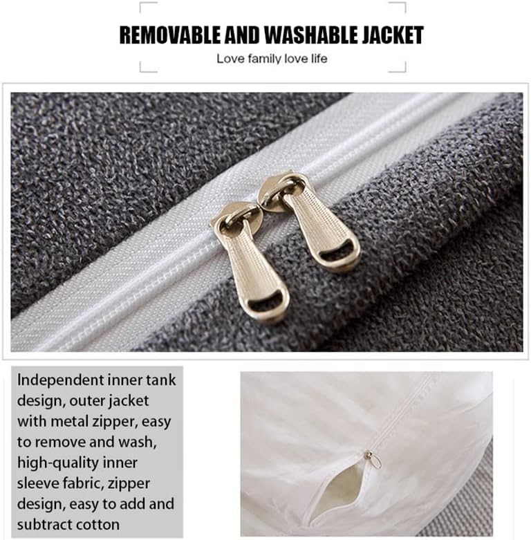 Bed Triangular Cushion Chair Bedside Lumbar Chair Backrest Lounger Lazy Office Chair Living Room Reading Pillow Household Decor(D)