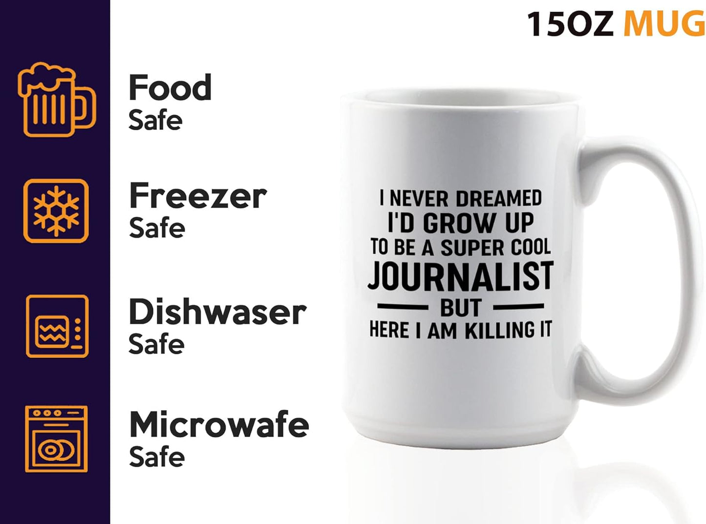 Journalist Coffee Mug 15oz White -Sup C Journalist - Reading Lover Book Club Gift Author Appreciation Writer Journalism Novelist Scriptwriter