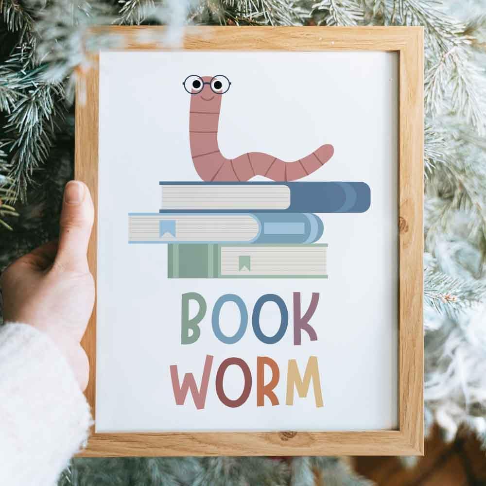 4pcs Motivational Reading Posters Wall Art Prints Decor For Classroom Read Corner School Nursery Library - Cool Kids Read Book, Boho Bulletin Decorations for Kids Reading Nook 8x10in, Unframe