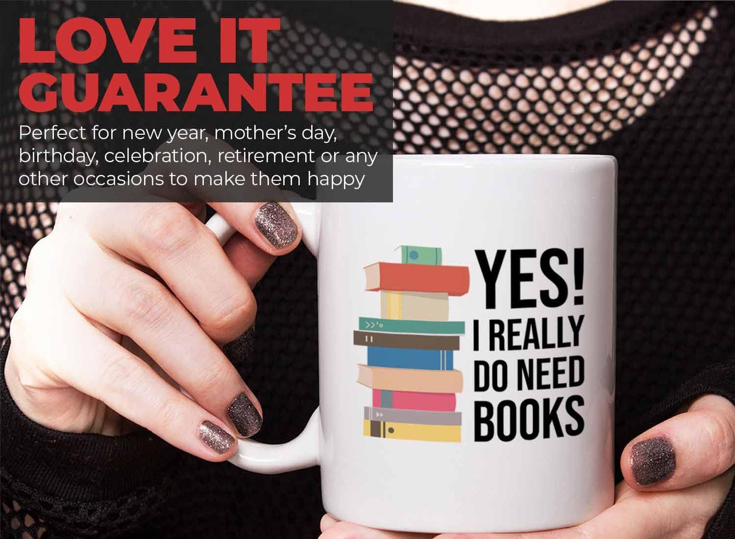 Bubble Hugs Writer Coffee Mug 11oz White - Yes I Really Do Need All These Books - Reading Book Lover for Bookworm Bibliophile Librarians Author Readers Bookish